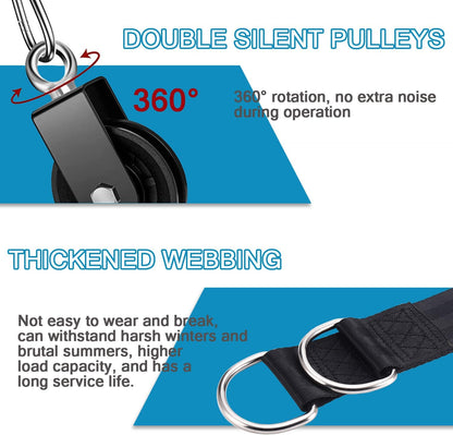 Professional Cable Pulley System for Lat Pulldown and Forearm Training - Home Gym Fitness Equipment and Accessories