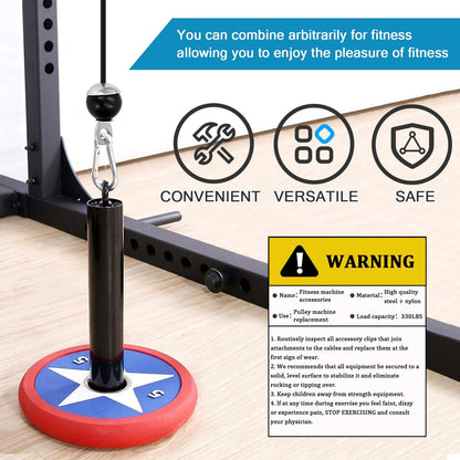 Professional Cable Pulley System for Lat Pulldown and Forearm Training - Home Gym Fitness Equipment and Accessories