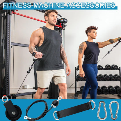 Professional Cable Pulley System for Lat Pulldown and Forearm Training - Home Gym Fitness Equipment and Accessories
