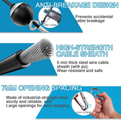 Professional Cable Pulley System for Lat Pulldown and Forearm Training - Home Gym Fitness Equipment and Accessories