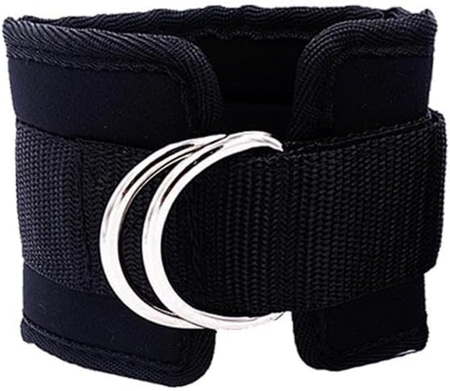 Adjustable Ankle Straps for Cable Machines | D-Ring Leg Extension and Hip Abductor Attachments for Home Gym Workouts