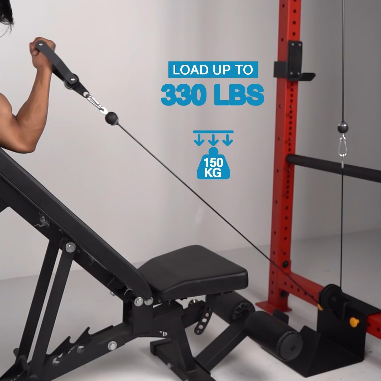 Professional Cable Pulley System for Lat Pulldown and Forearm Training - Home Gym Fitness Equipment and Accessories